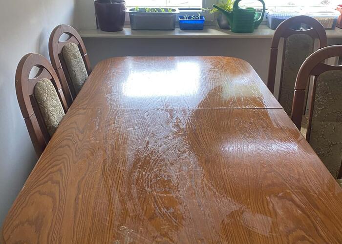 Grajewo ogłoszenia: Sprzedam stół 160×88 po rozłożeniu 200×88 wraz z krzesłami 6...