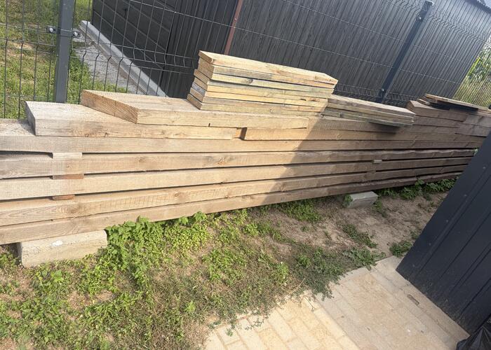 Grajewo ogłoszenia: Sprzedam drewno z budowy . Krokwie 18x8 więcej informacji pod...